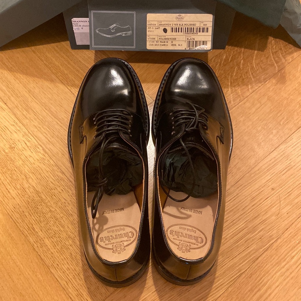 Churches lace up shoes. Size 6.5. (36.5). Never been worn. New